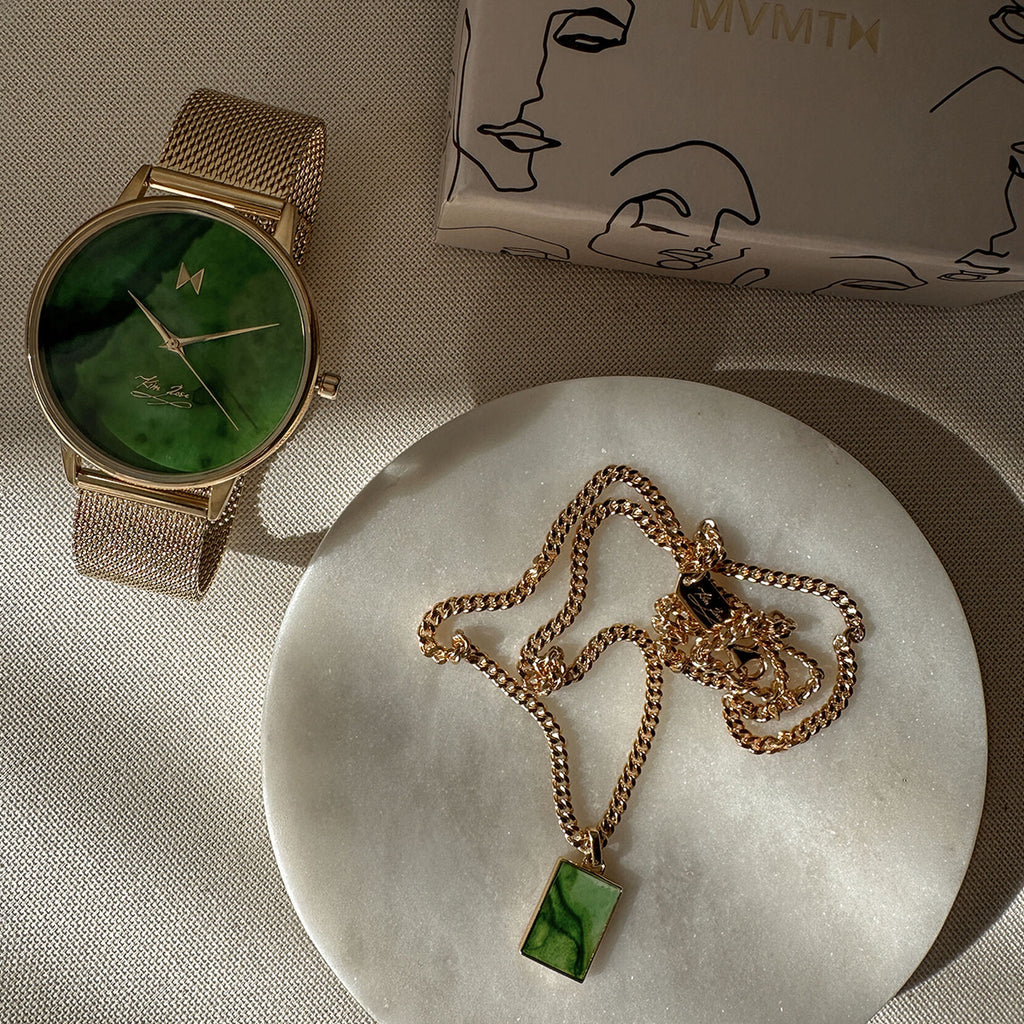 Order & Chaos Necklace | Gold + Green - image 7