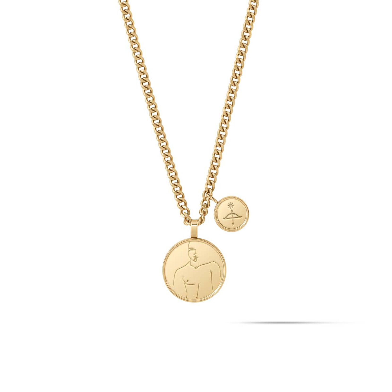 Sun & Moon Necklace | Gold + Silver - image 2
