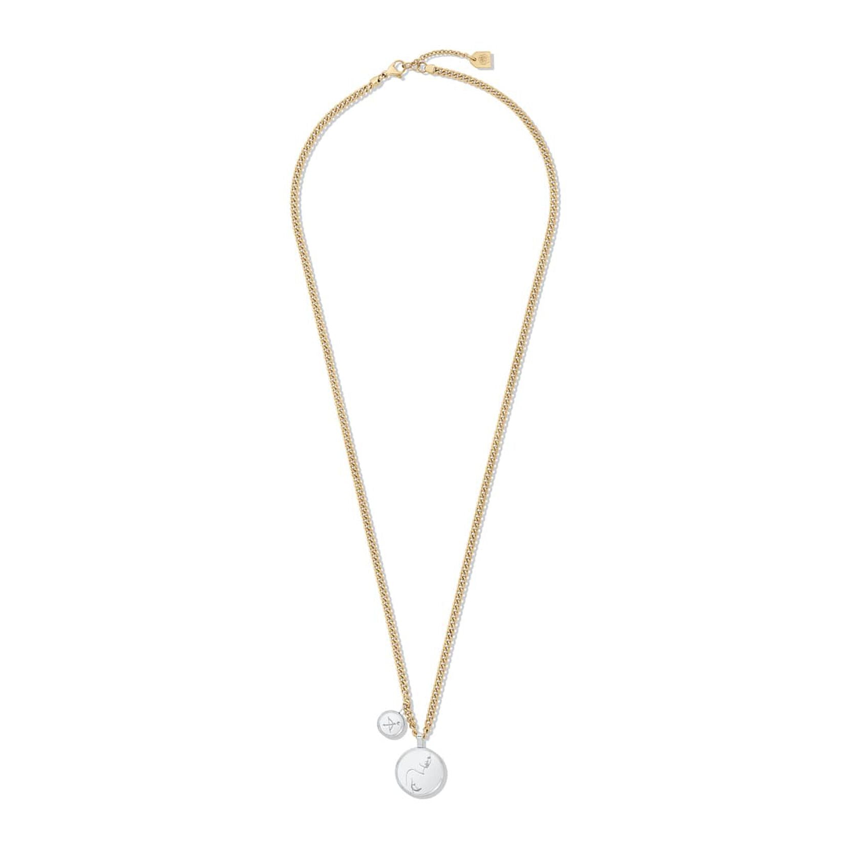 Sun & Moon Necklace | Gold + Silver - image 3