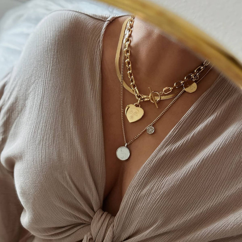 Sun & Moon Necklace | Gold + Silver - image 5
