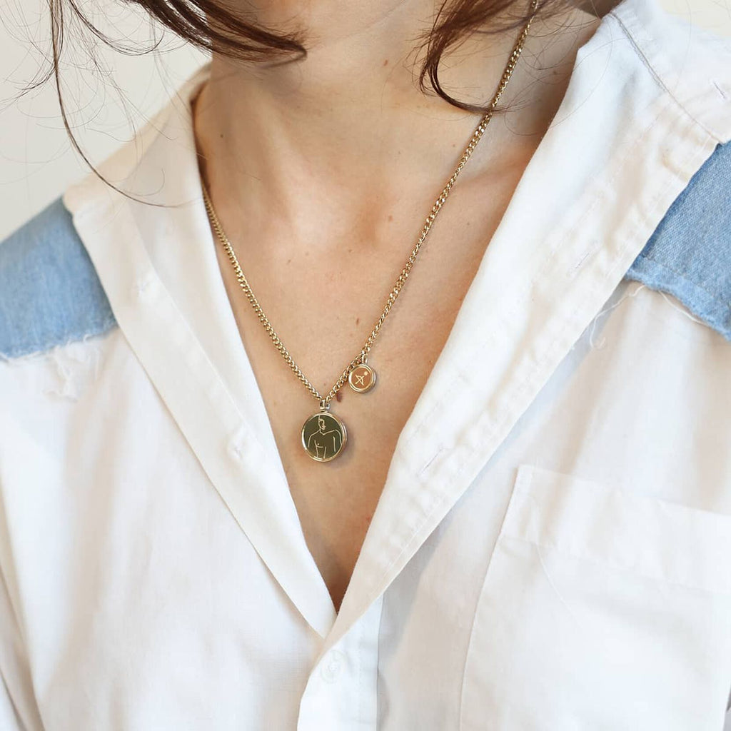 Sun & Moon Necklace | Gold + Silver - image 7