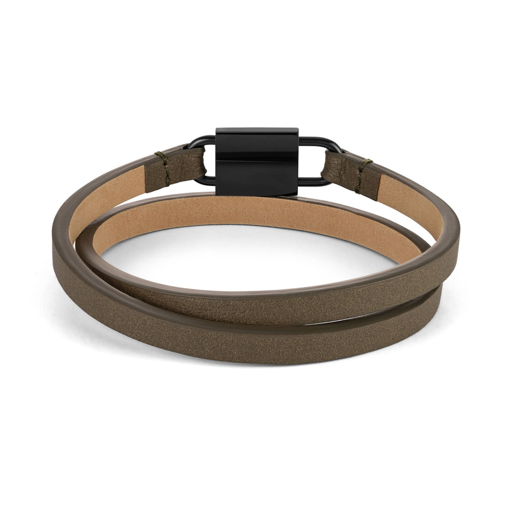 Padlock Bracelet | Olive + Grey - image 2