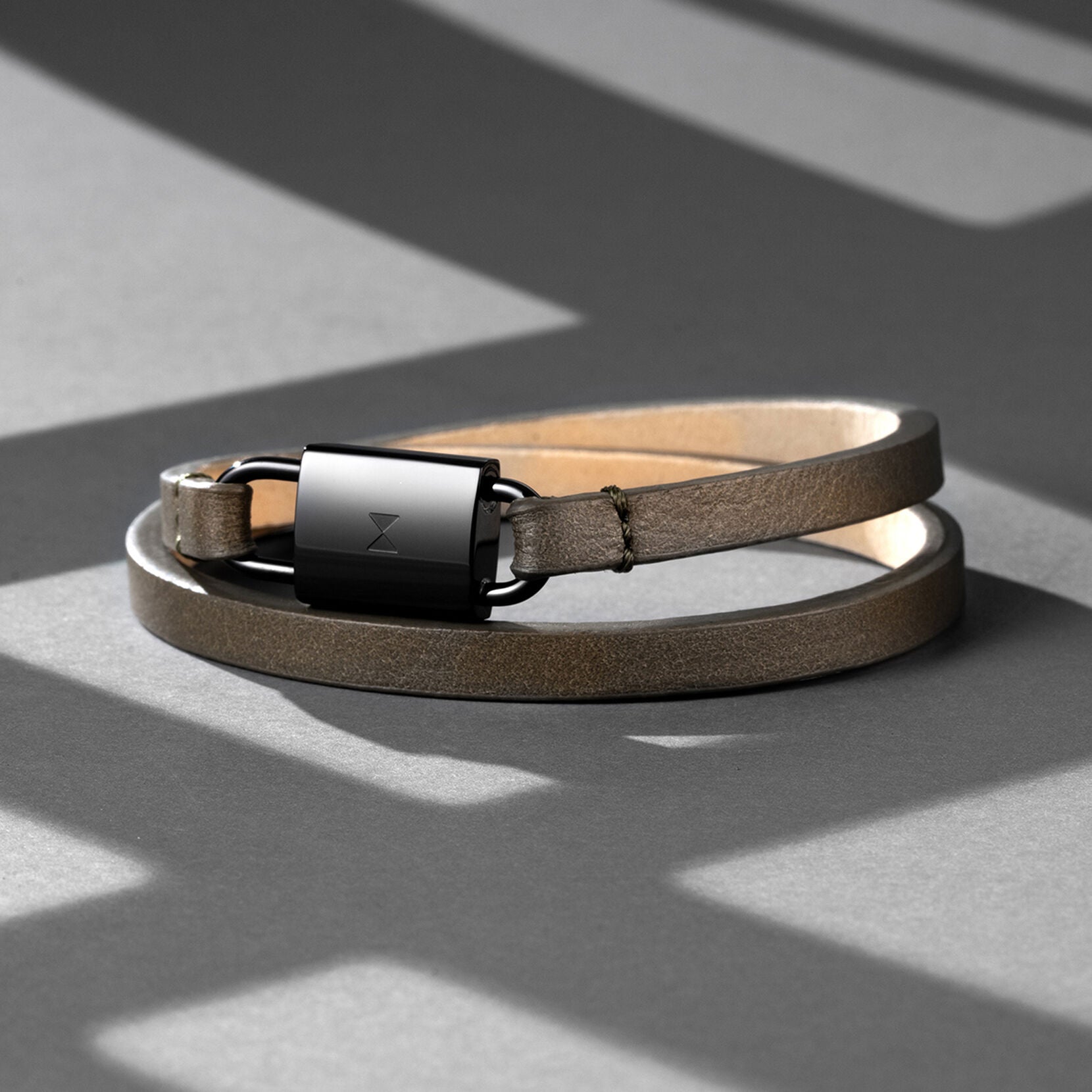 Padlock Bracelet | Olive + Grey - image 8