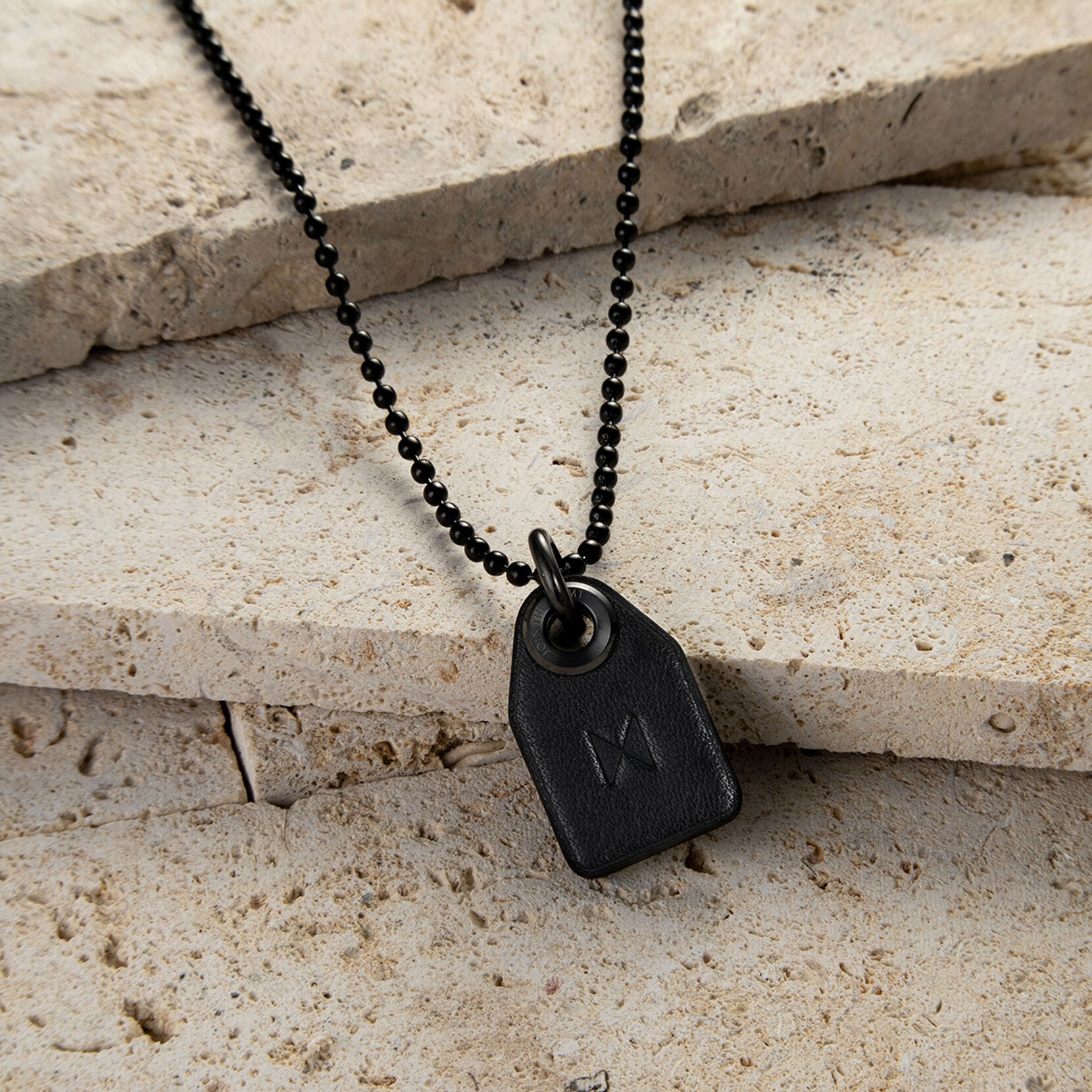 Tag Necklace | Black - image 4