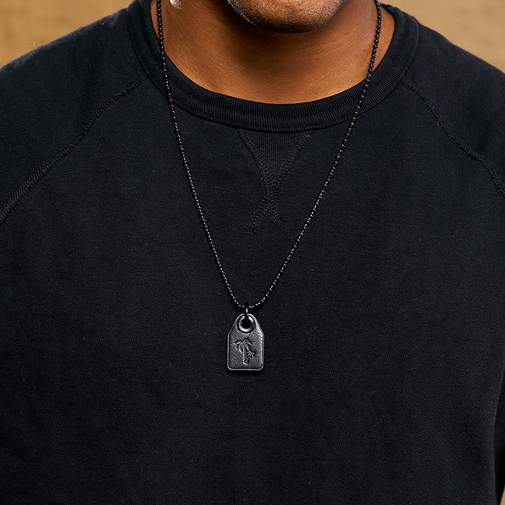 Tag Necklace | Black - image 5