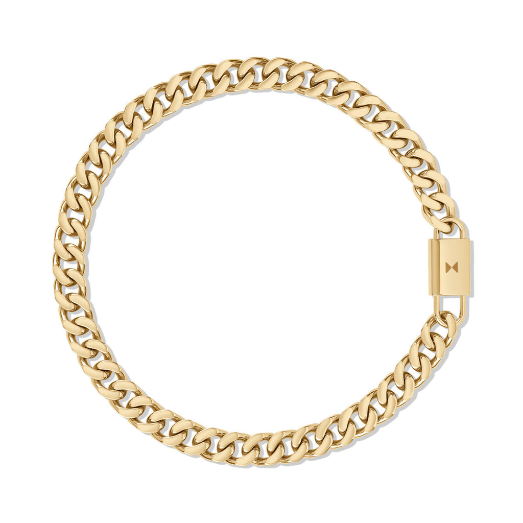 Chunky Padlock Necklace | Gold - main image