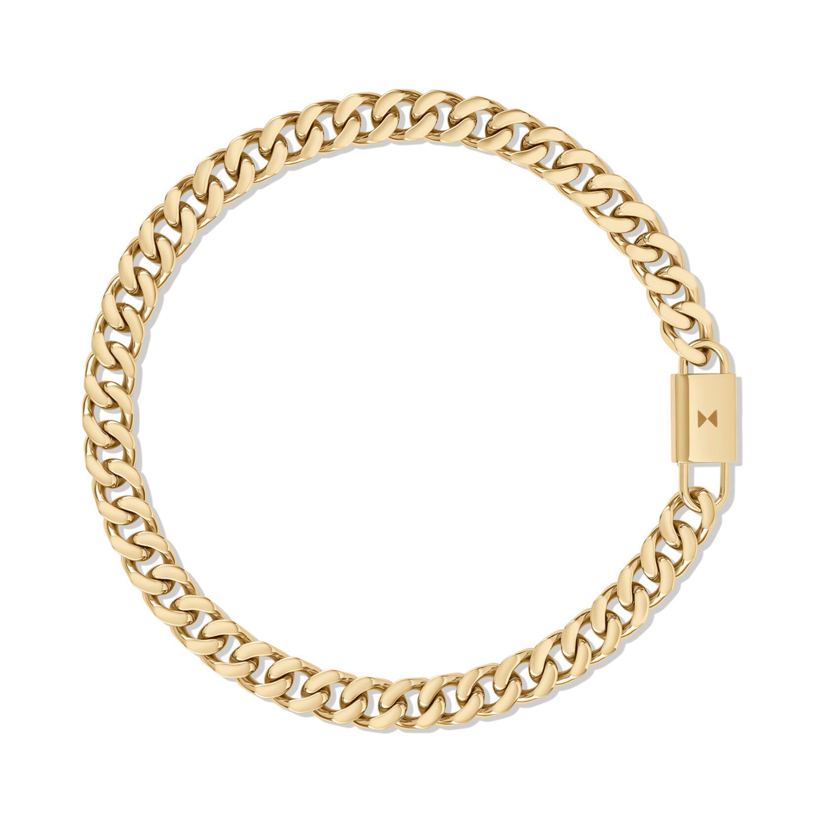 Chunky Padlock Necklace | Gold - main image