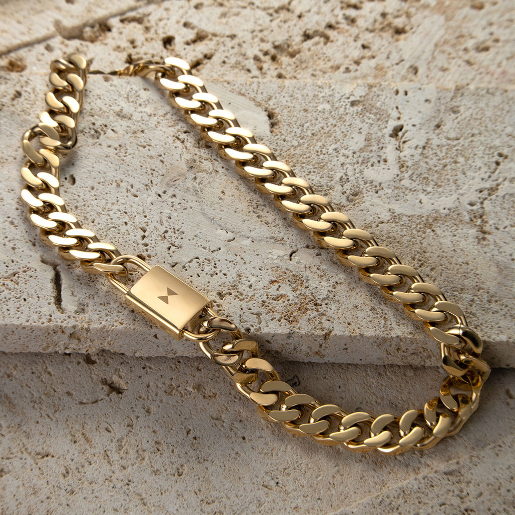 Chunky Padlock Necklace | Gold - image 3
