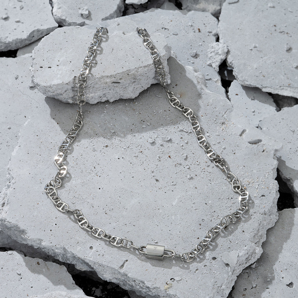 Anchor Chain Necklace | Silver - image 7