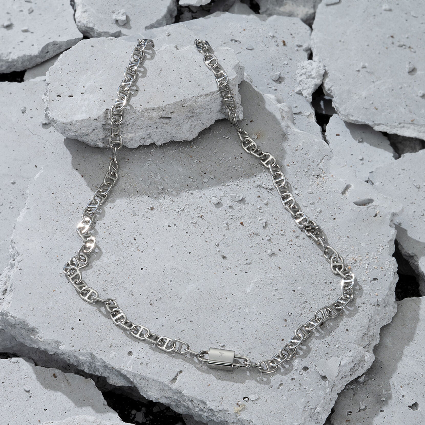 Anchor Chain Necklace | Silver - image 7
