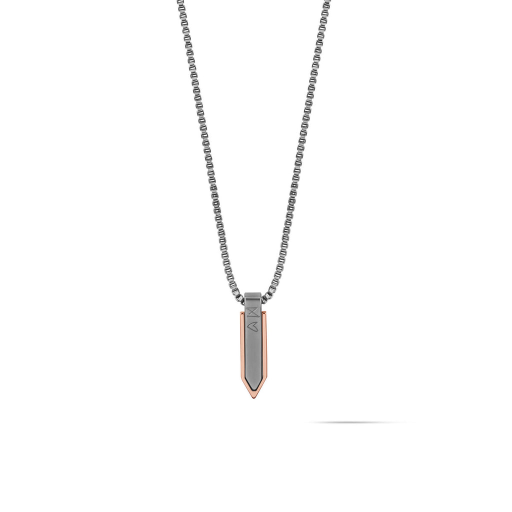 Spearhead Necklace | Steel Rose - main image