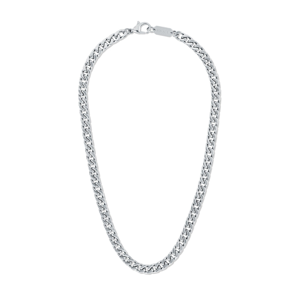 Curb Chain Necklace - 7MM | Silver - image 3