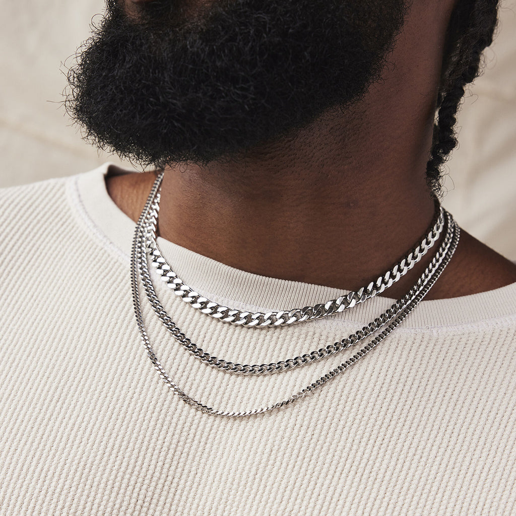 Curb Chain Necklace - 7MM | Silver - image 5