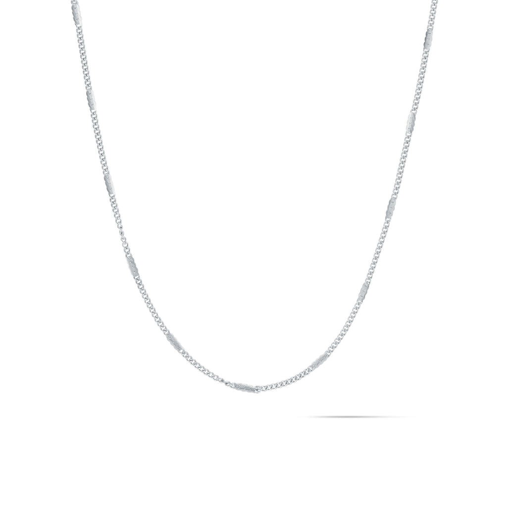 Stamped Chain Necklace | Silver - main image