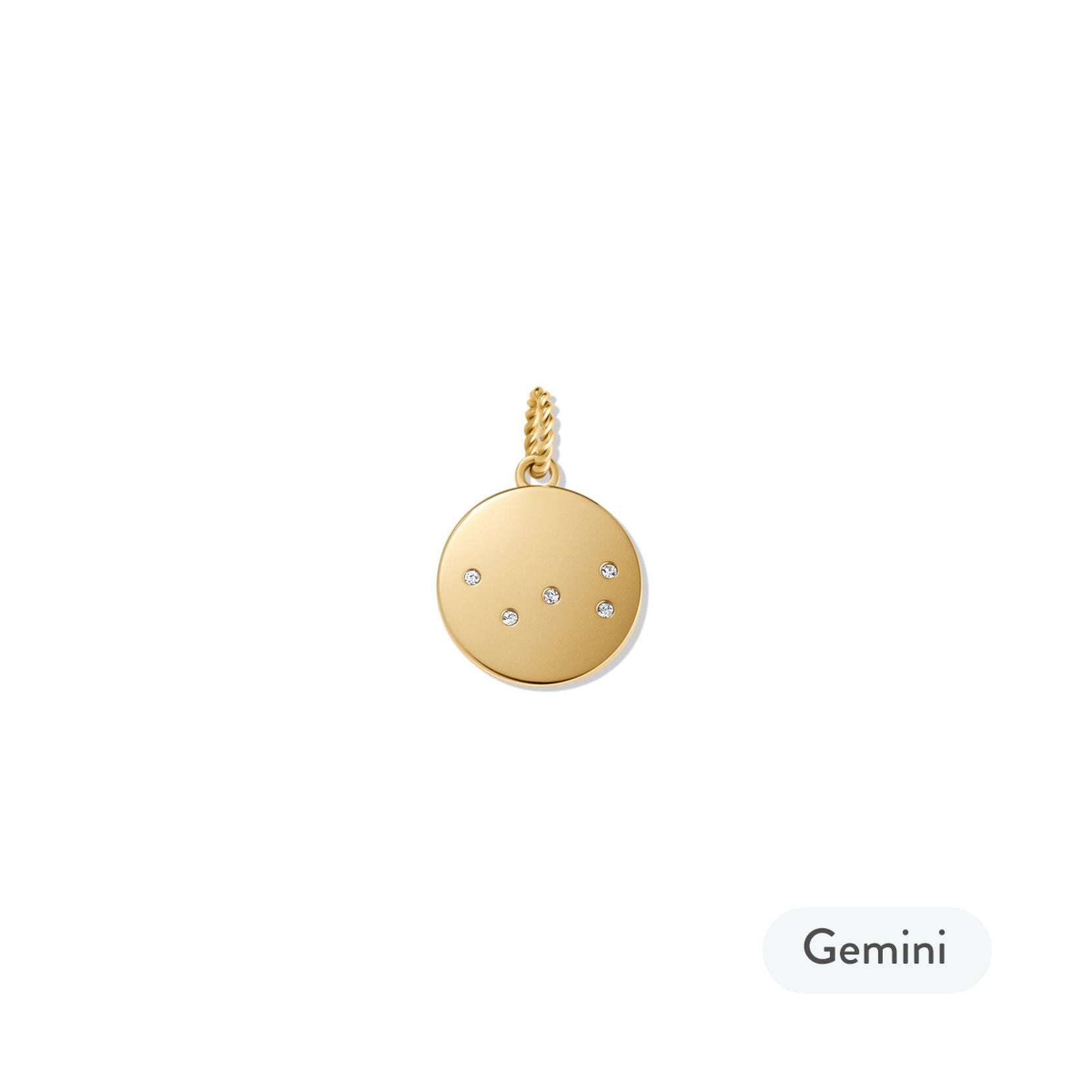 Zodiac Charm - Gemini | Gold - image 2