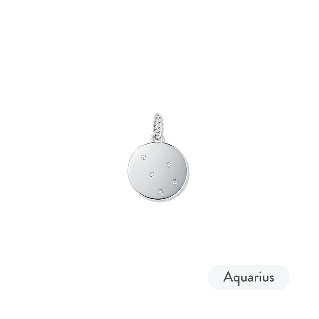 Zodiac Charm - Aquarius | Silver - image 2