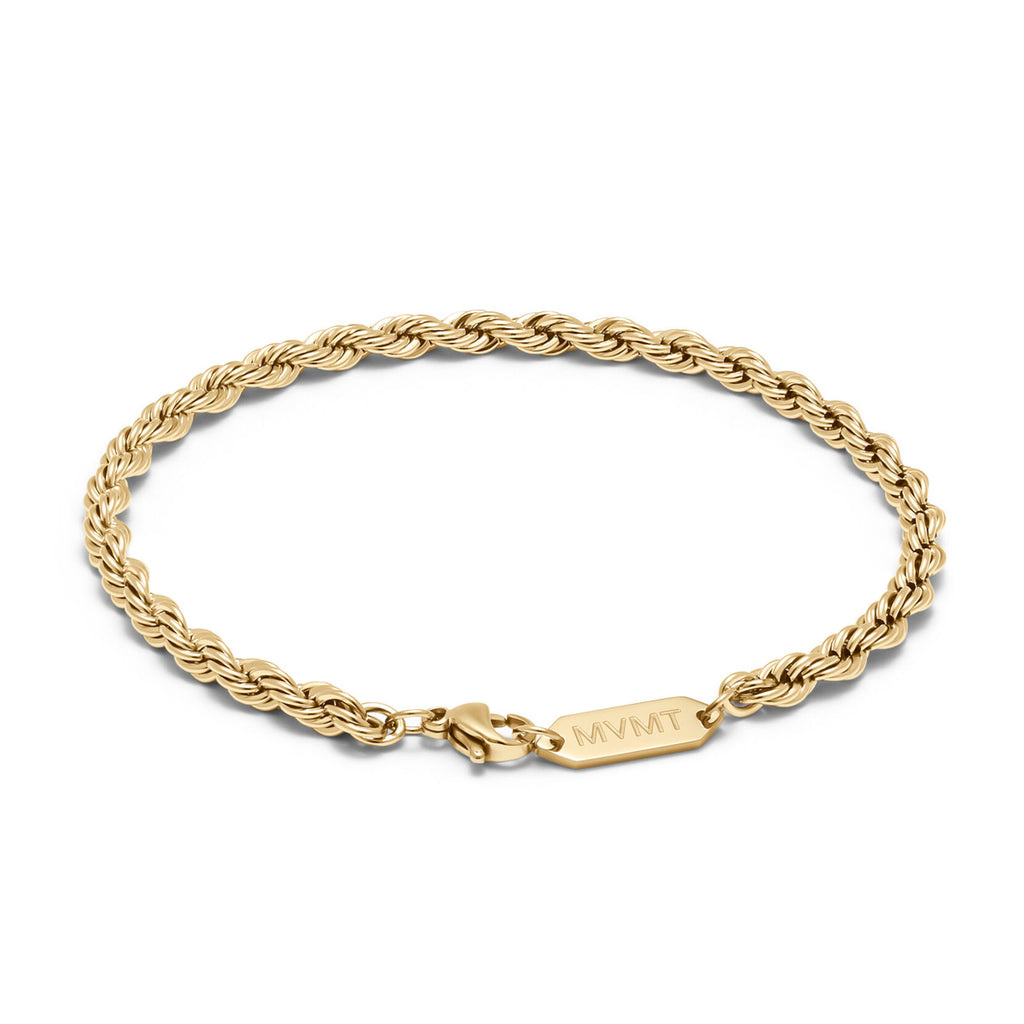 Rope Chain Bracelet - 3.9MM | Gold - image 2