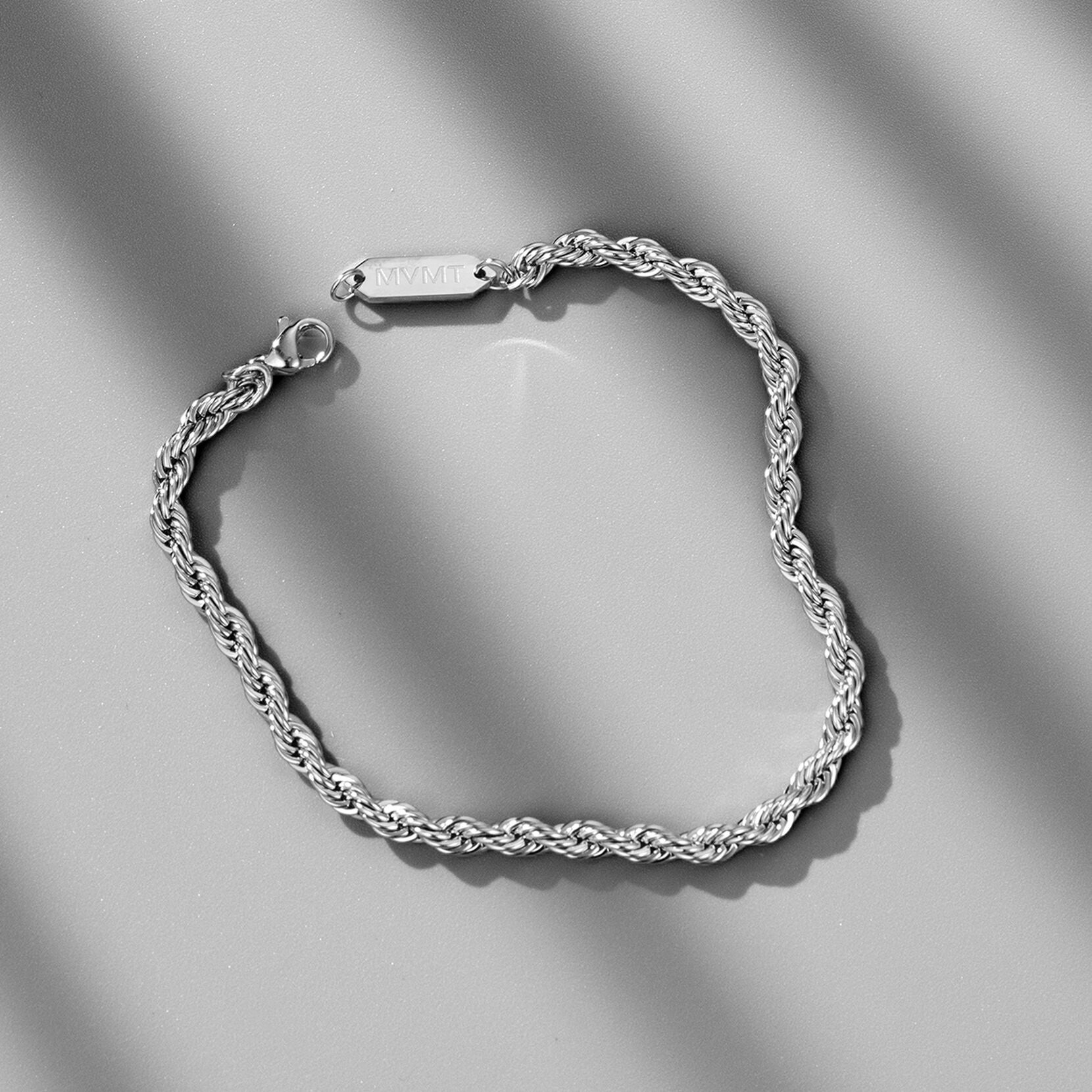 Rope Chain Bracelet - 3.9MM | Silver - image 3
