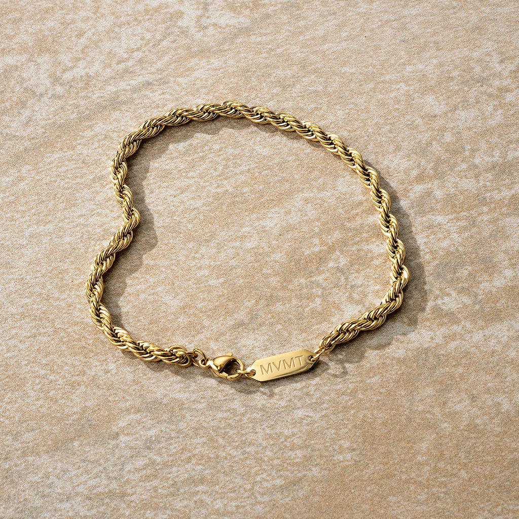 Rope Chain Bracelet - 3.9MM | Gold - image 3