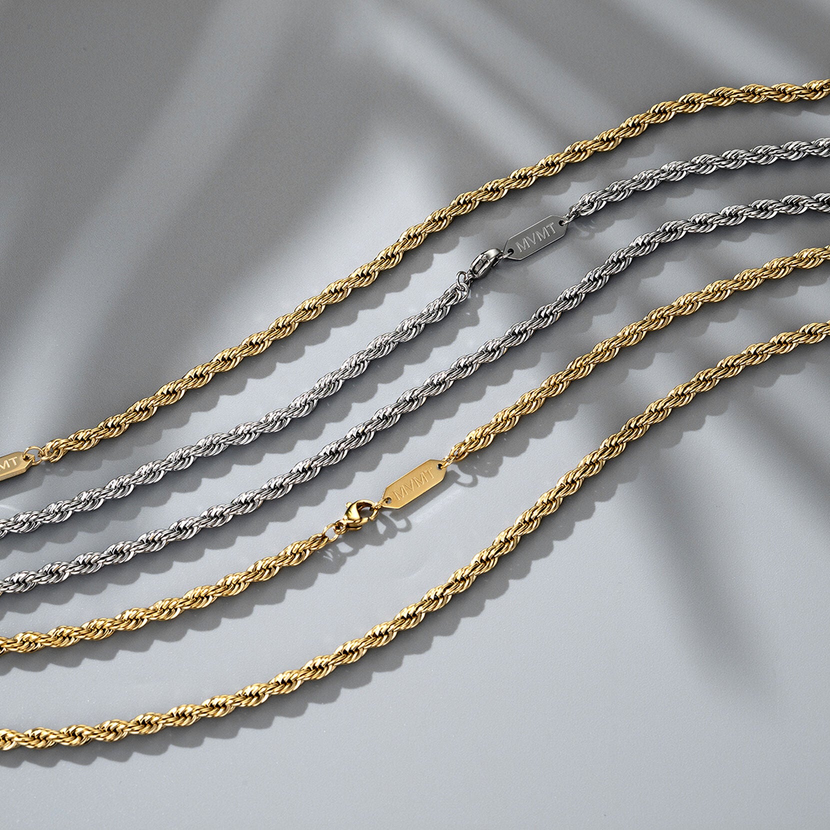 Rope Chain Bracelet - 3.9MM | Silver - image 4