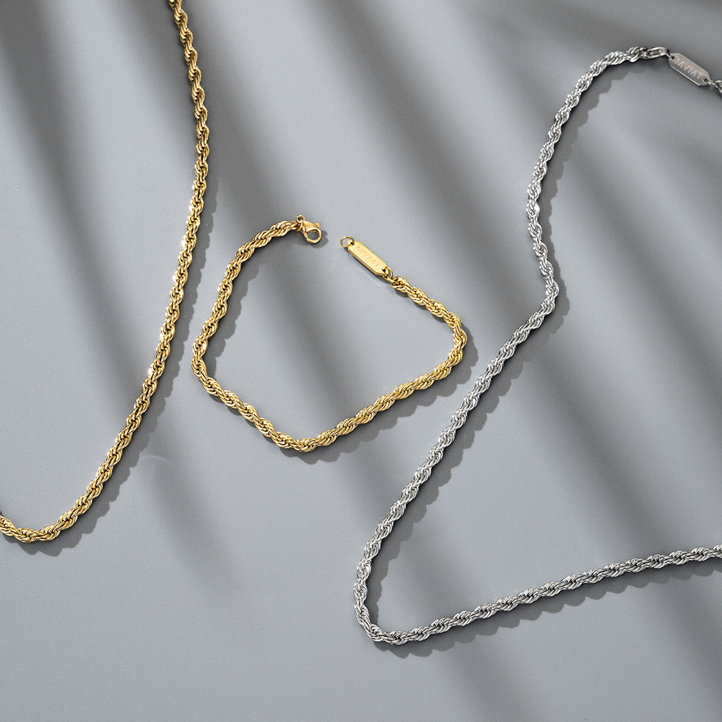 Rope Chain Bracelet - 3.9MM | Gold - image 5