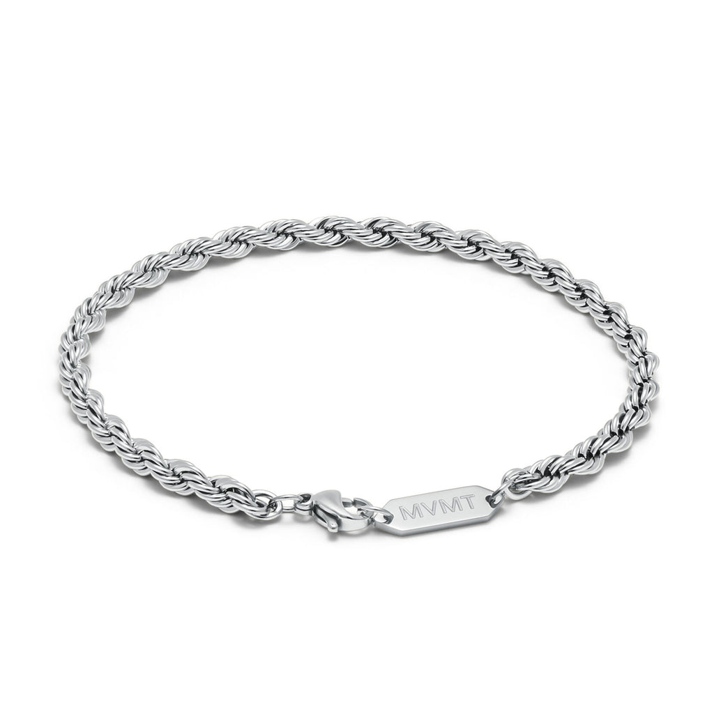 Rope Chain Bracelet - 3.9MM | Silver - image 2