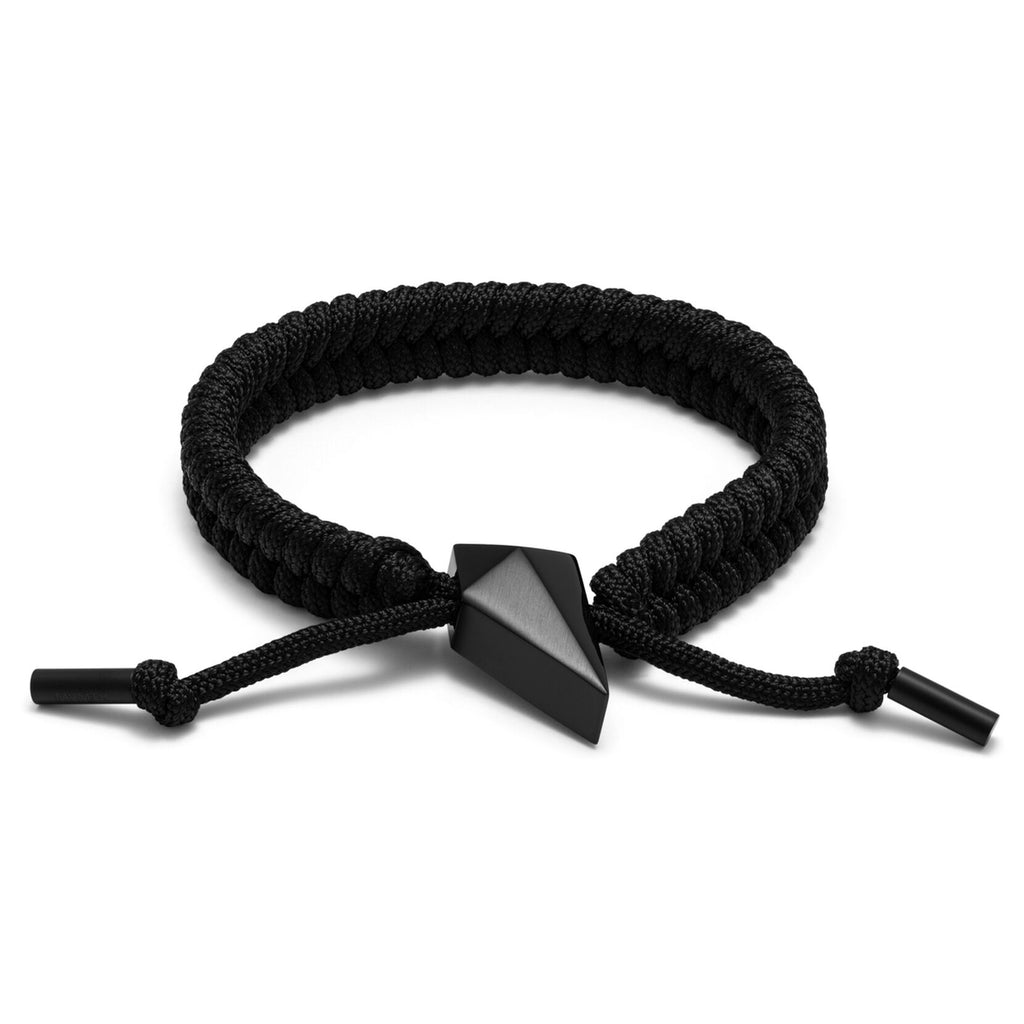 Sculpted Shark Tooth Pendant Bracelet | Black - main image