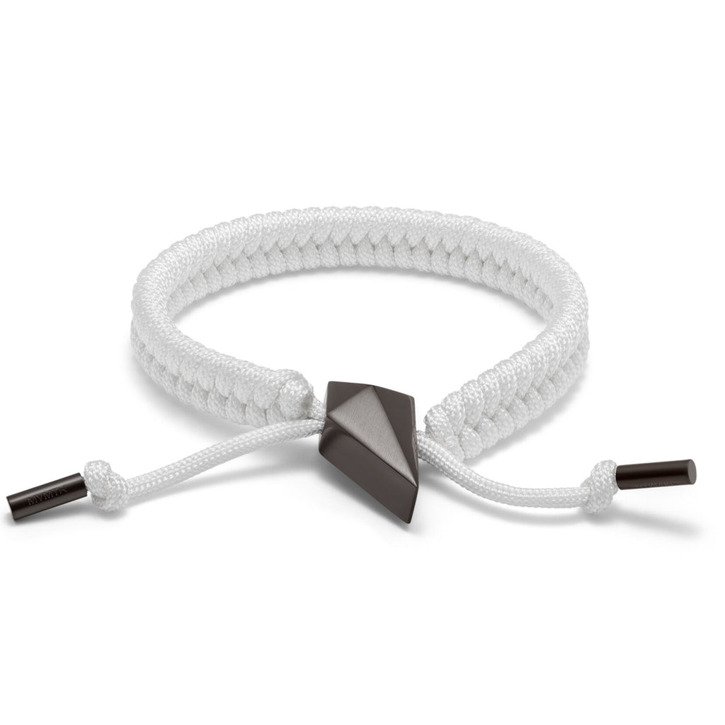 Sculpted Shark Tooth Pendant Bracelet | White - main image