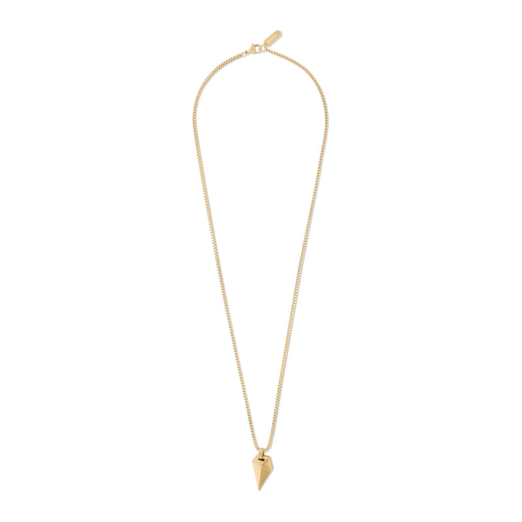 Sculpted Shark Tooth Pendant Necklace | Gold - image 2