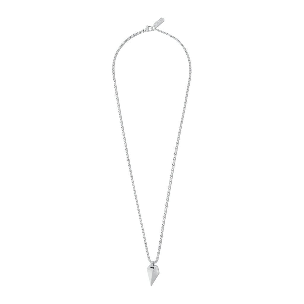 Sculpted Shark Tooth Pendant Necklace | Silver - image 2