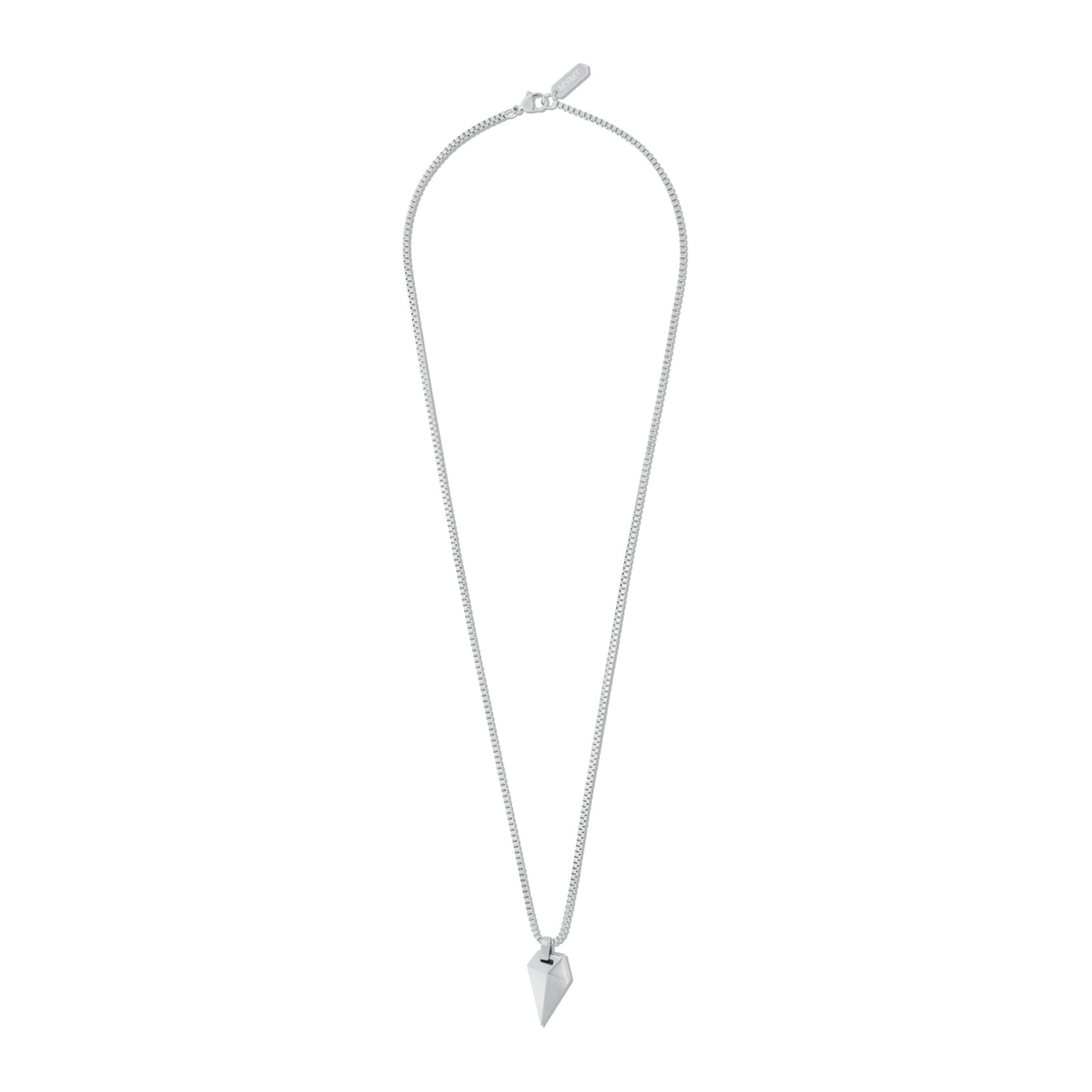 Sculpted Shark Tooth Pendant Necklace | Silver - image 2