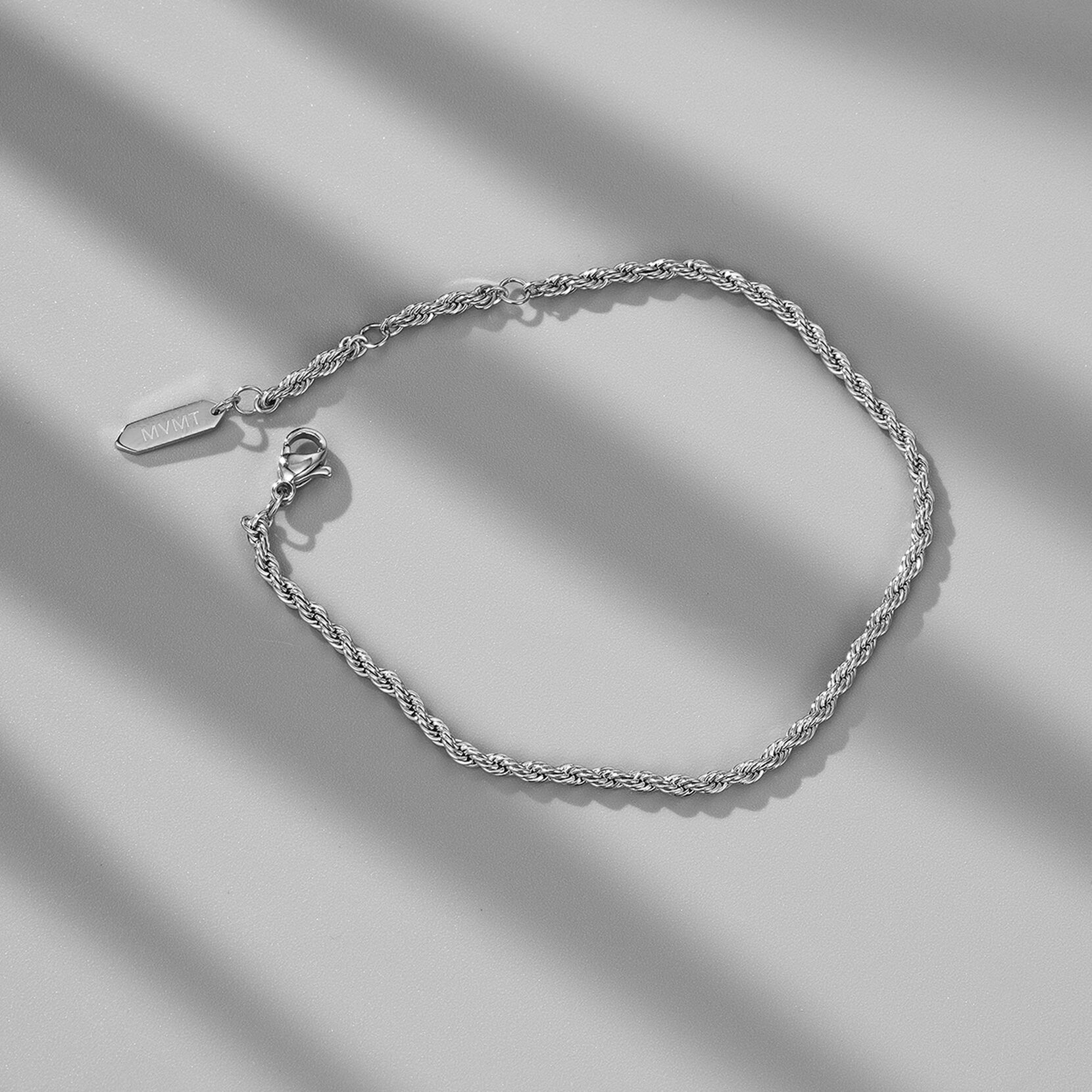 Rope Chain Bracelet - 2.4MM | Silver - image 3