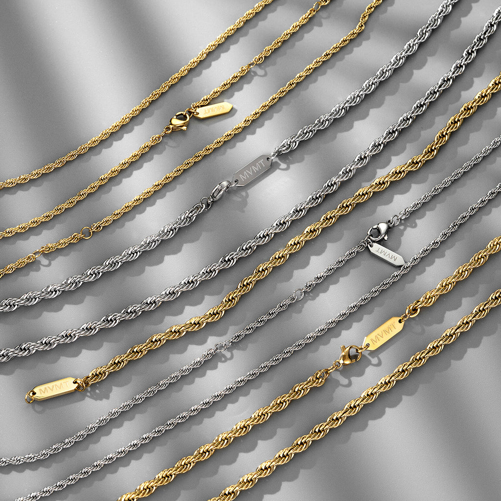 Rope Chain Necklace - 2.4MM | Gold - image 6