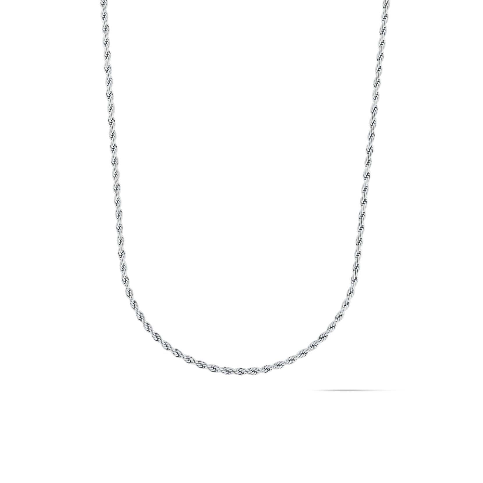 Rope Chain Necklace - 2.4MM | Silver - main image