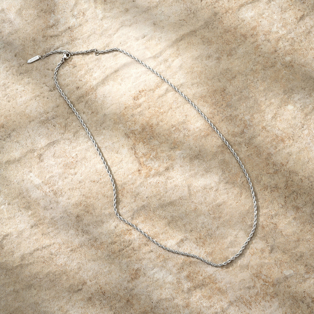 Rope Chain Necklace - 2.4MM | Silver - image 5