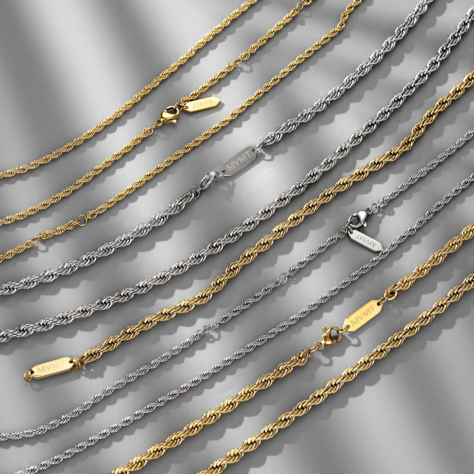 Rope Chain Necklace - 2.4MM | Silver - image 6