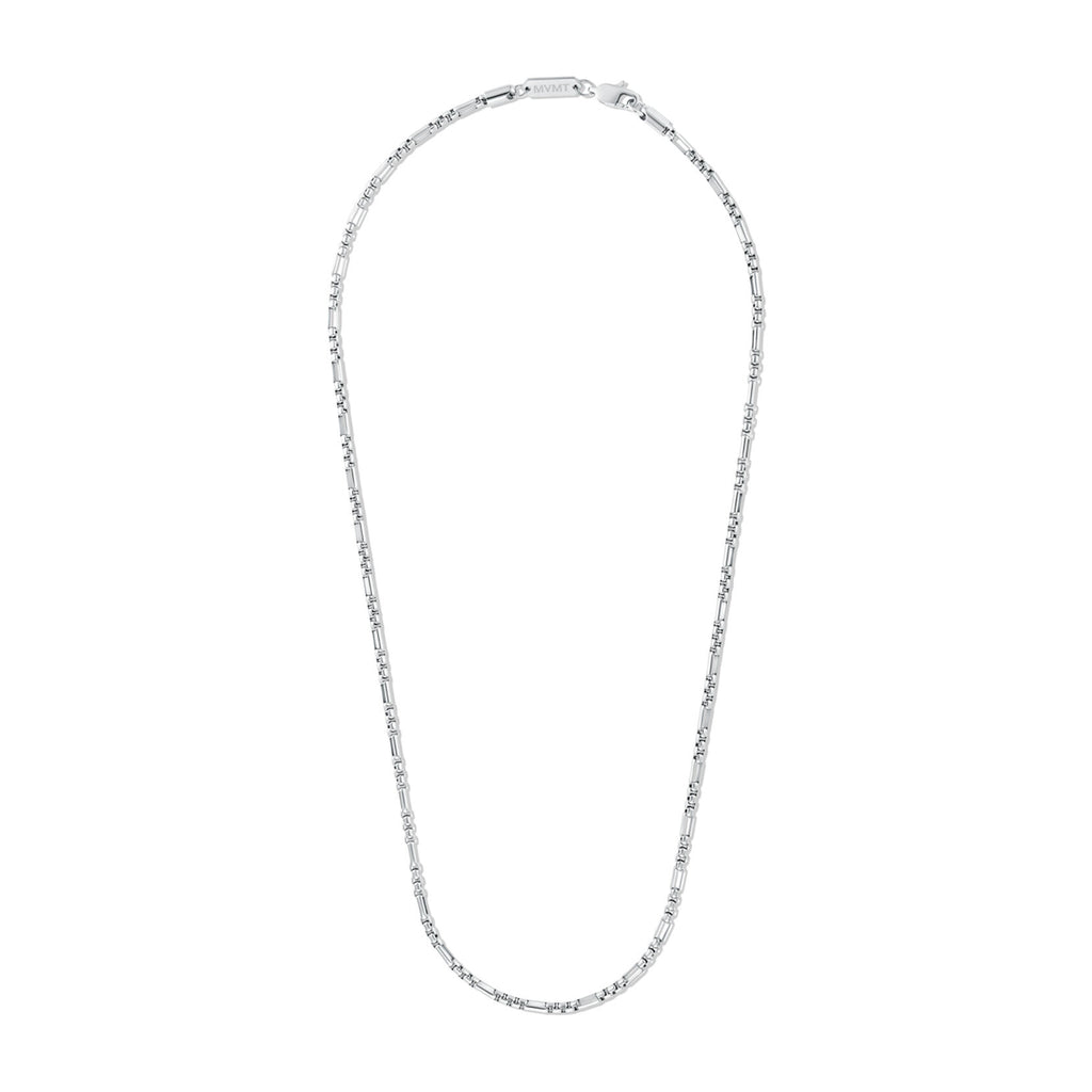 Figaro Box Chain Necklace | Silver - image 2