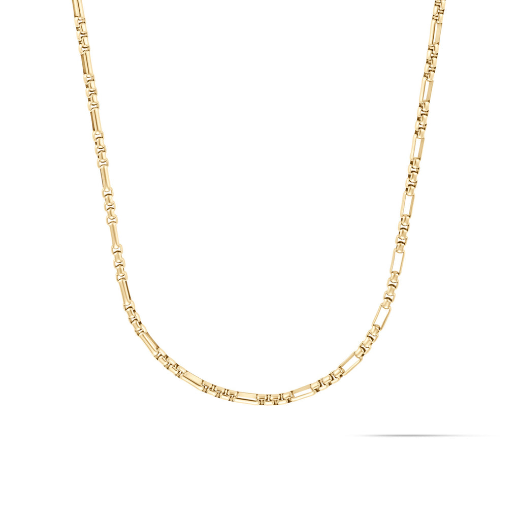 Figaro Box Chain Necklace | Gold - main image