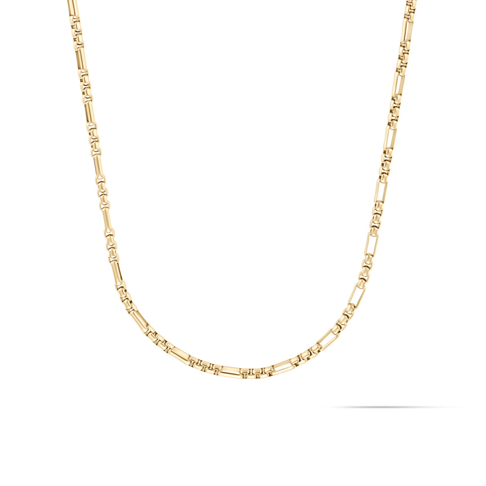 Figaro Box Chain Necklace | Gold - main image