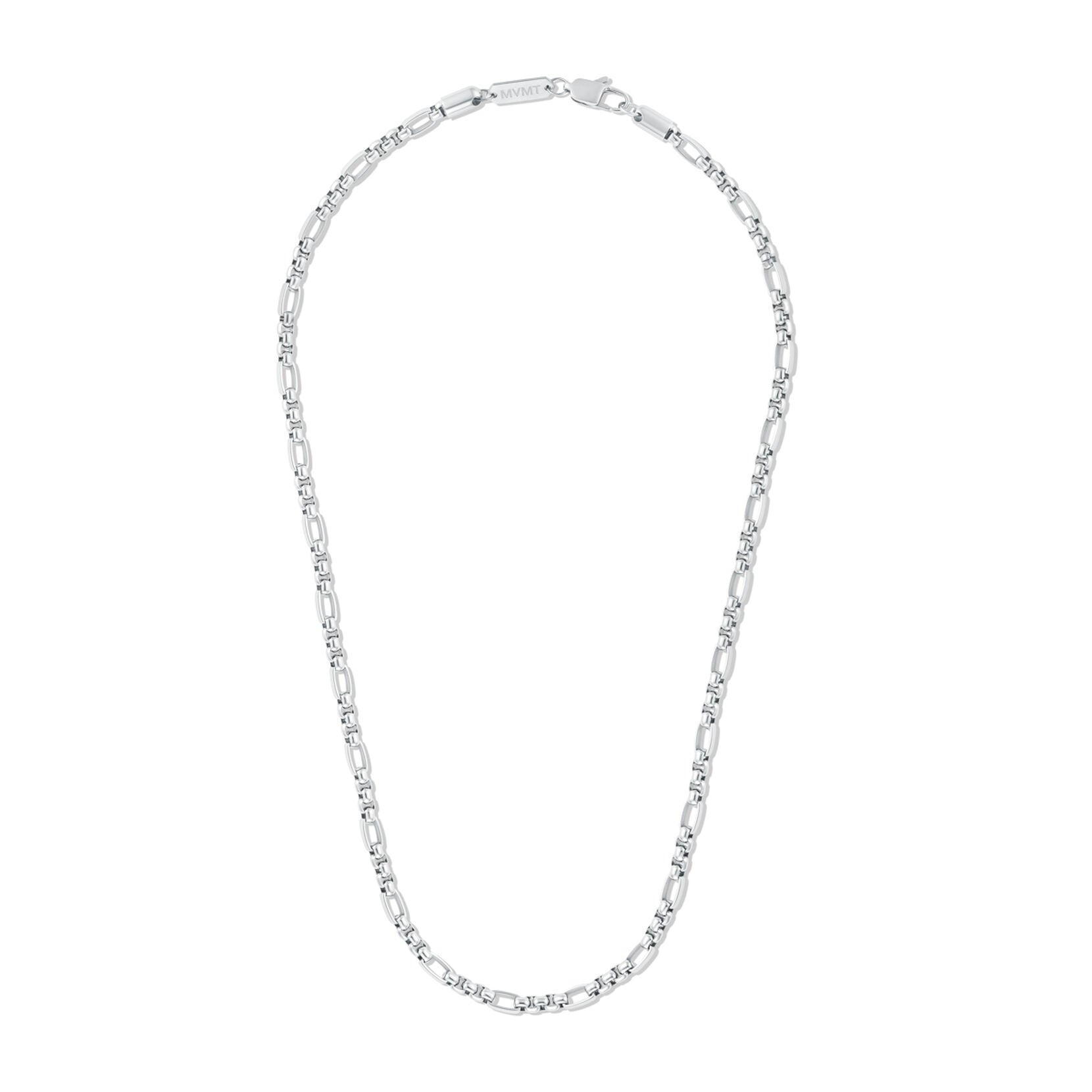 Figaro Box Chain Necklace | Silver - image 2