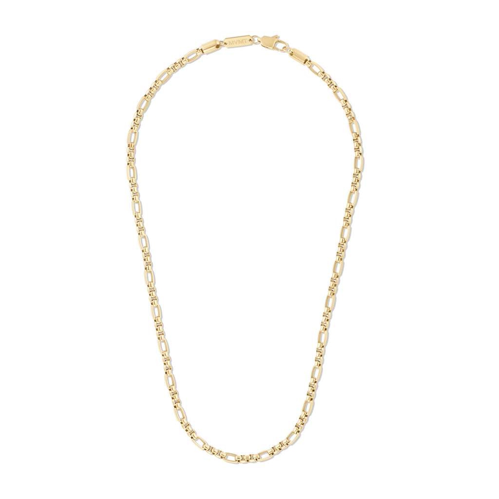 Figaro Box Chain Necklace | Gold - image 2