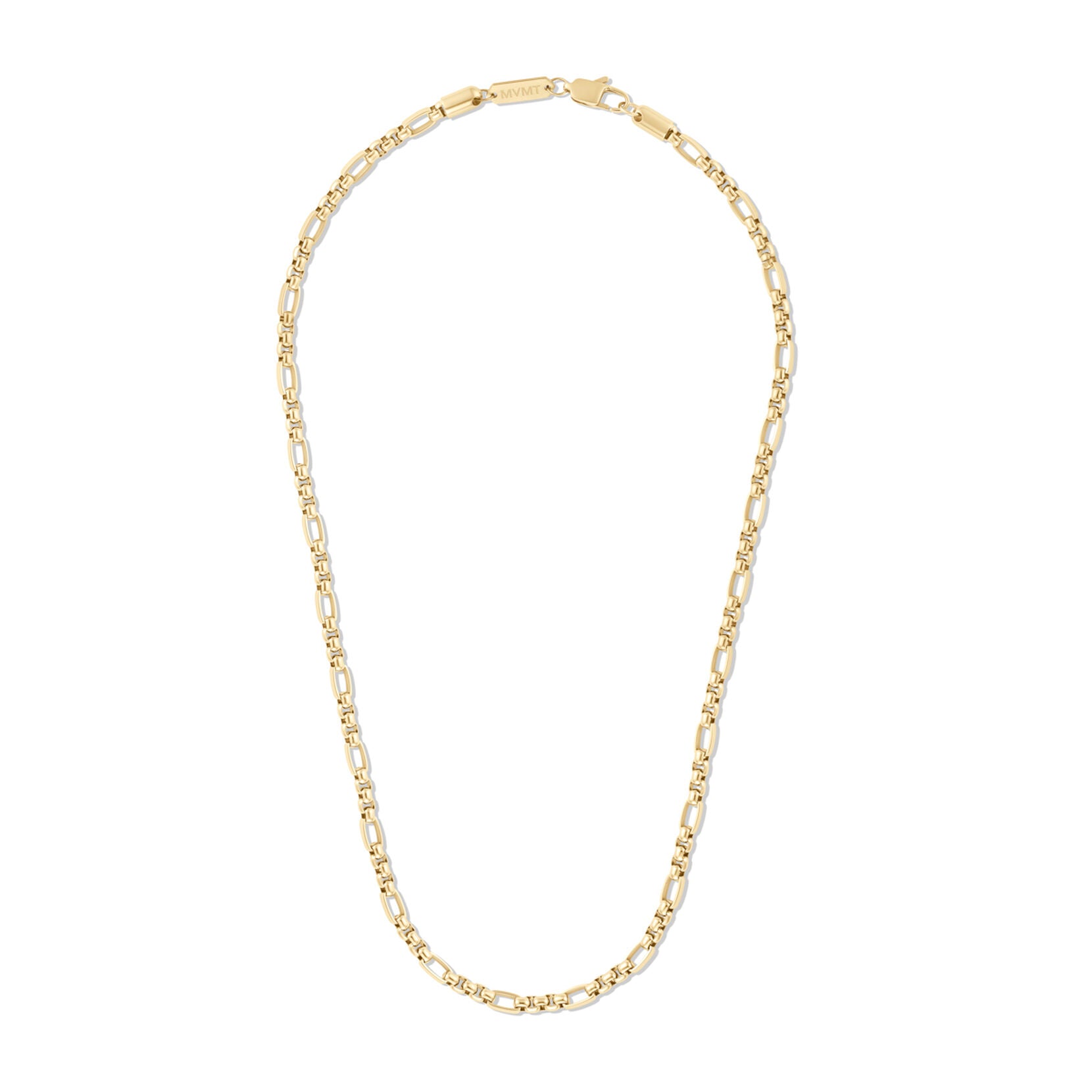 Figaro Box Chain Necklace | Gold - image 2