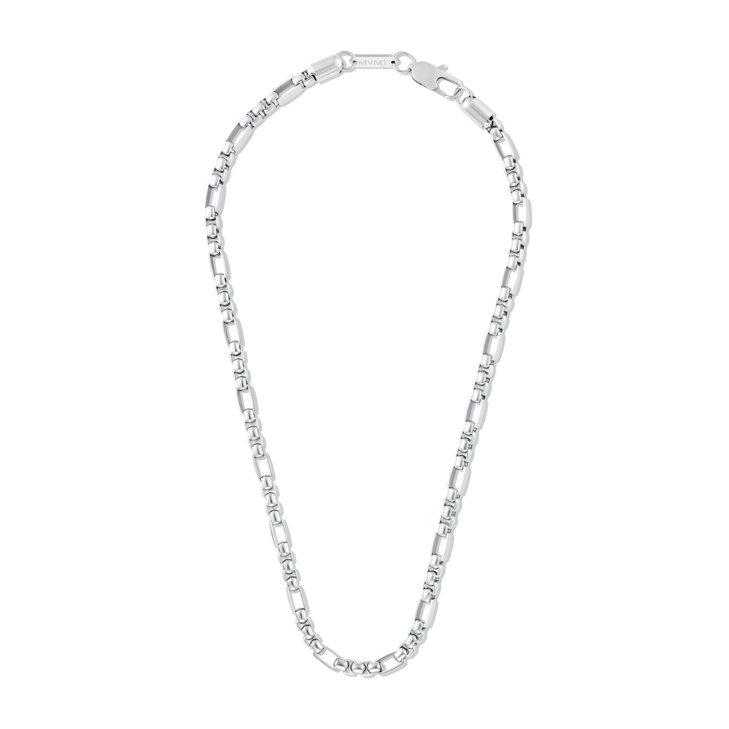 Figaro Box Chain Necklace | Silver - image 2