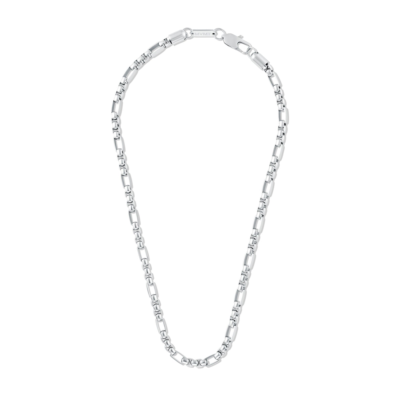 Figaro Box Chain Necklace | Silver - image 2