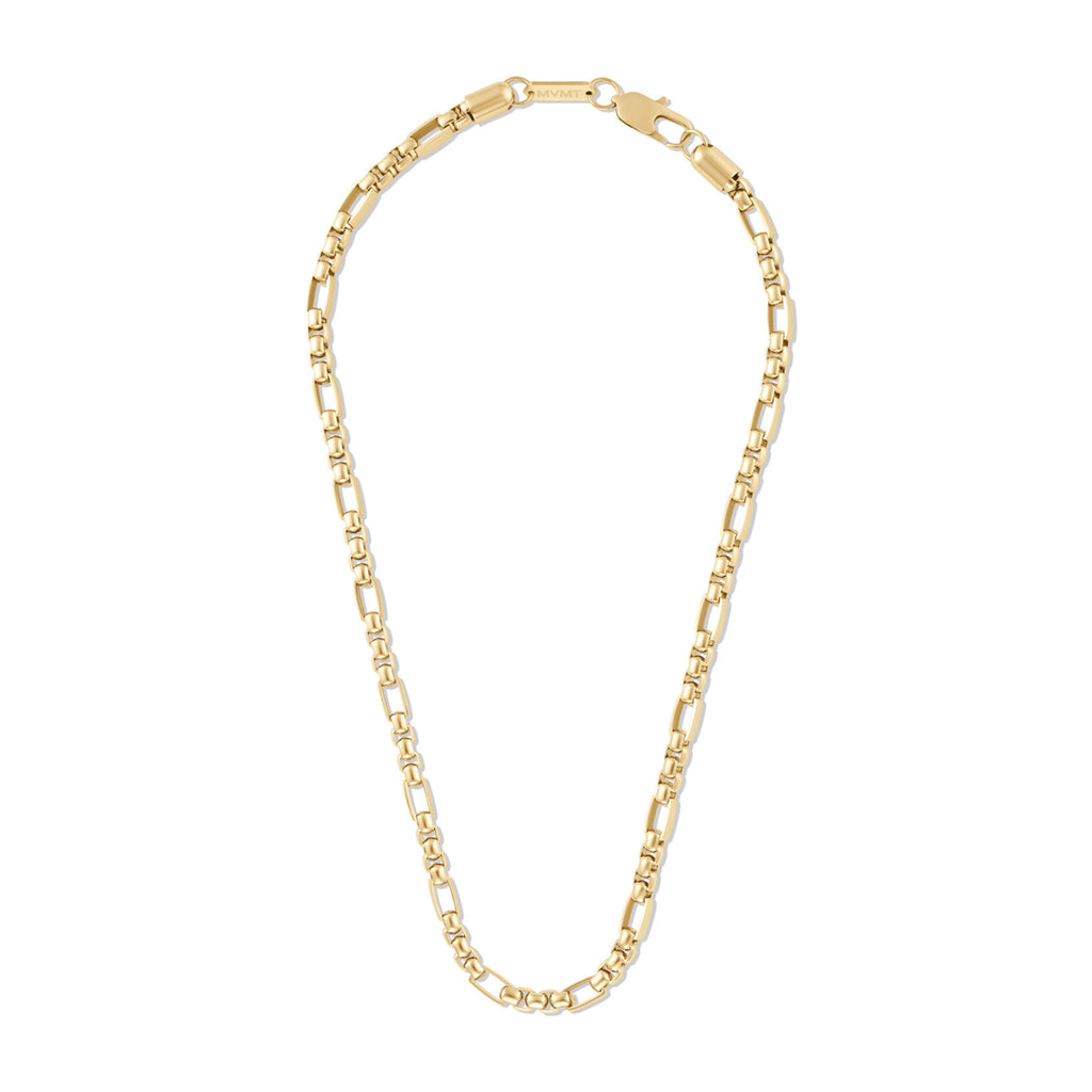 Figaro Box Chain Necklace | Gold - image 2
