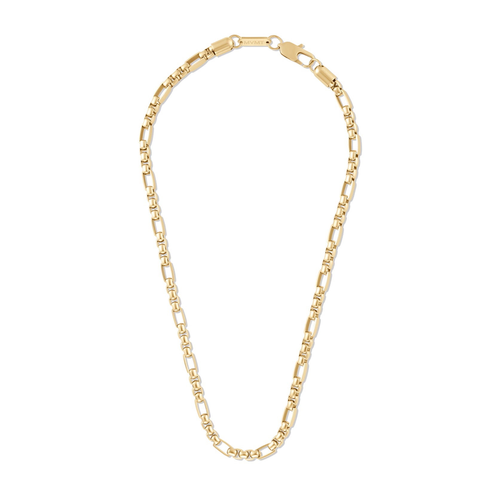 Figaro Box Chain Necklace | Gold - image 2
