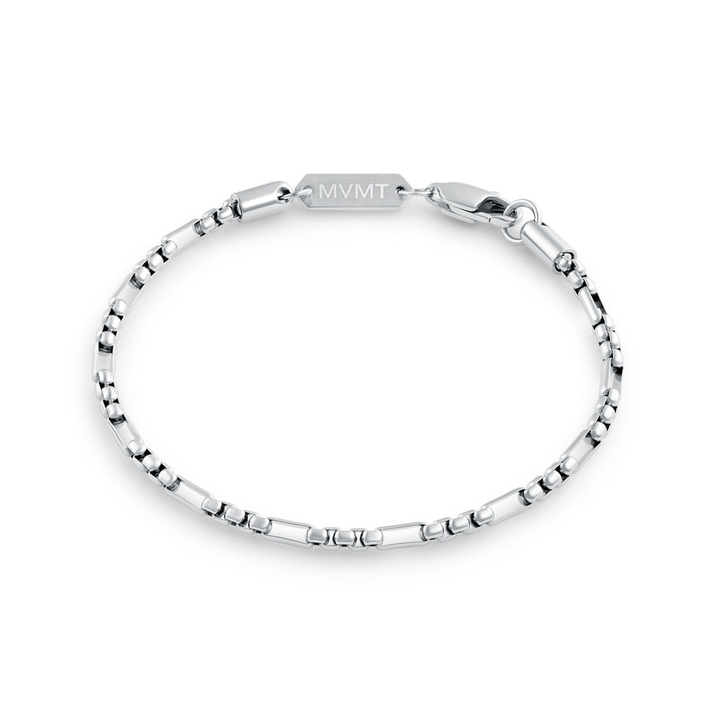 Figaro Box Chain Bracelet | Silver - main image