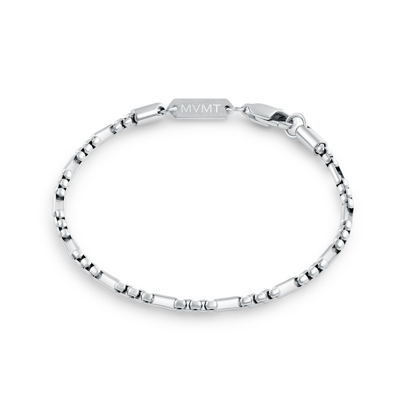 Figaro Box Chain Bracelet | Silver - main image