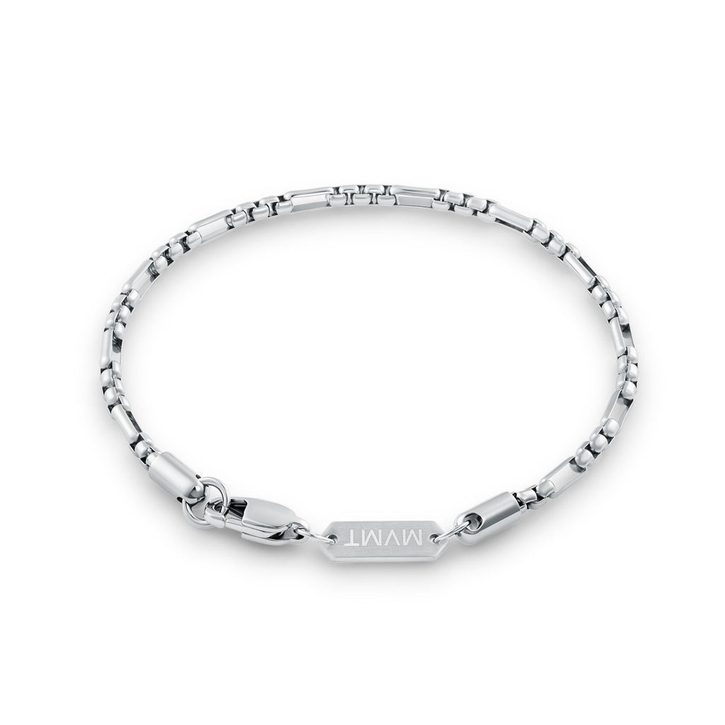 Figaro Box Chain Bracelet | Silver - image 2