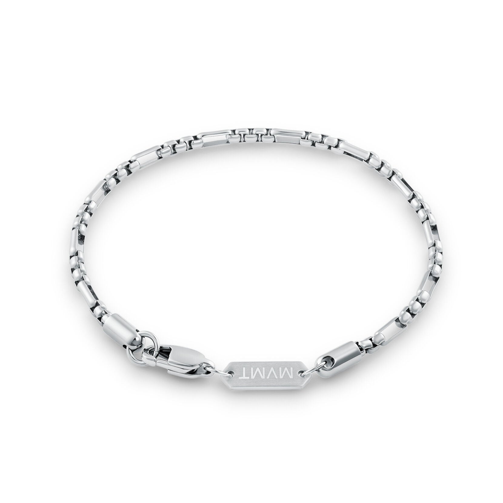 Figaro Box Chain Bracelet | Silver - image 2